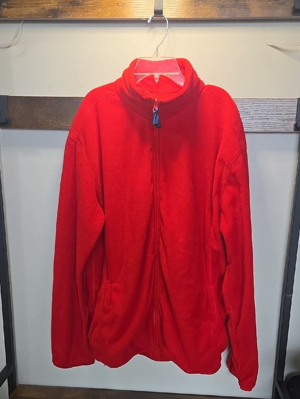 Fahrenheit Red Fleece Zip Jacket